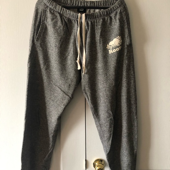 Roots salt and pepper sweatpants (M) - Picture 1 of 5